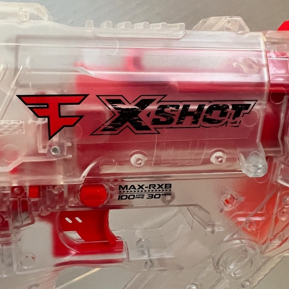 X-Shot Faze Clan Respawn Clear/Red/Orange Blaster By Zuru. No Ammunition - Picture 2 of 3